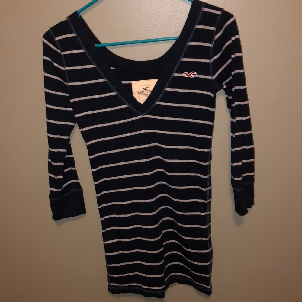Striped tunic length top